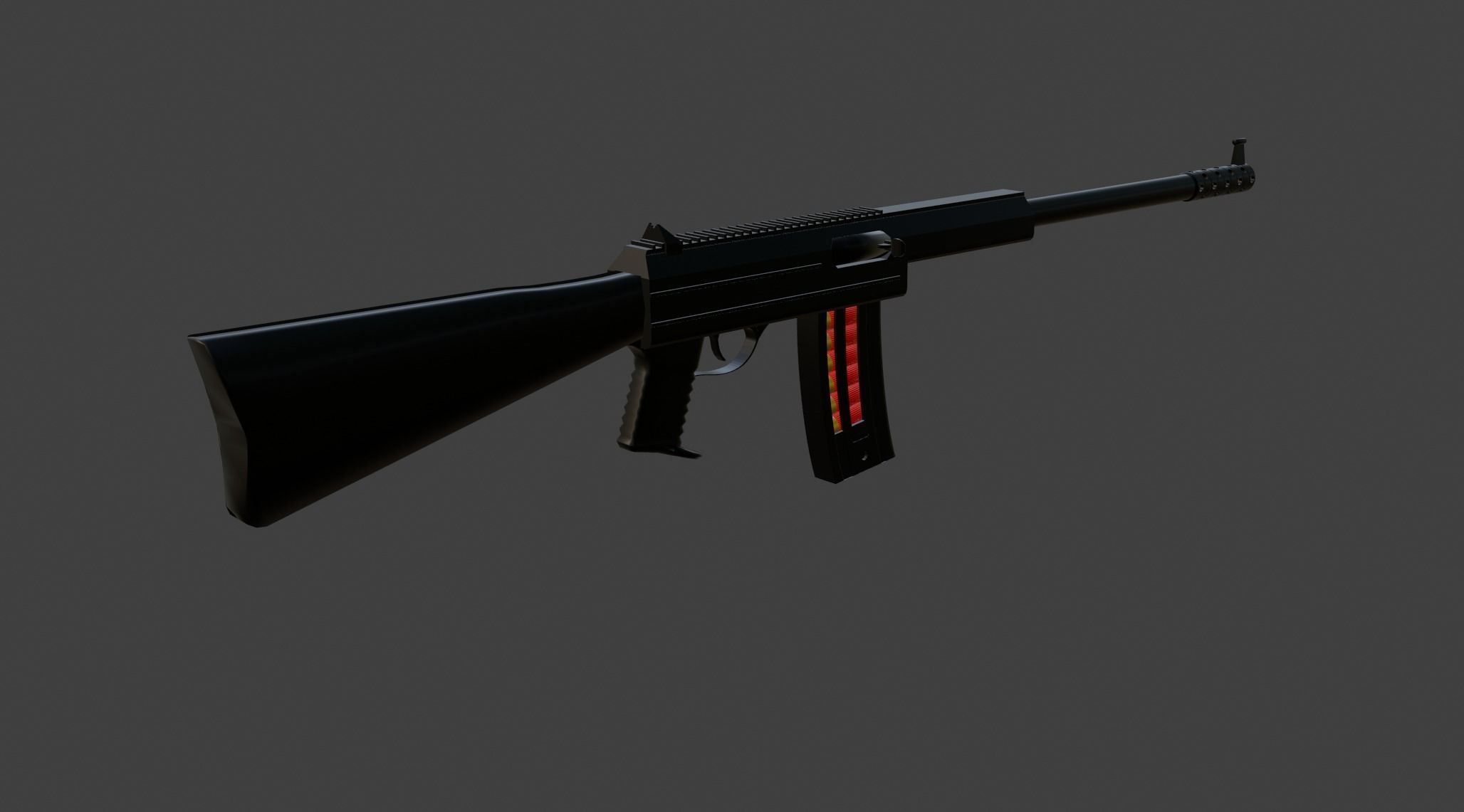 Shotgun 3D model_2