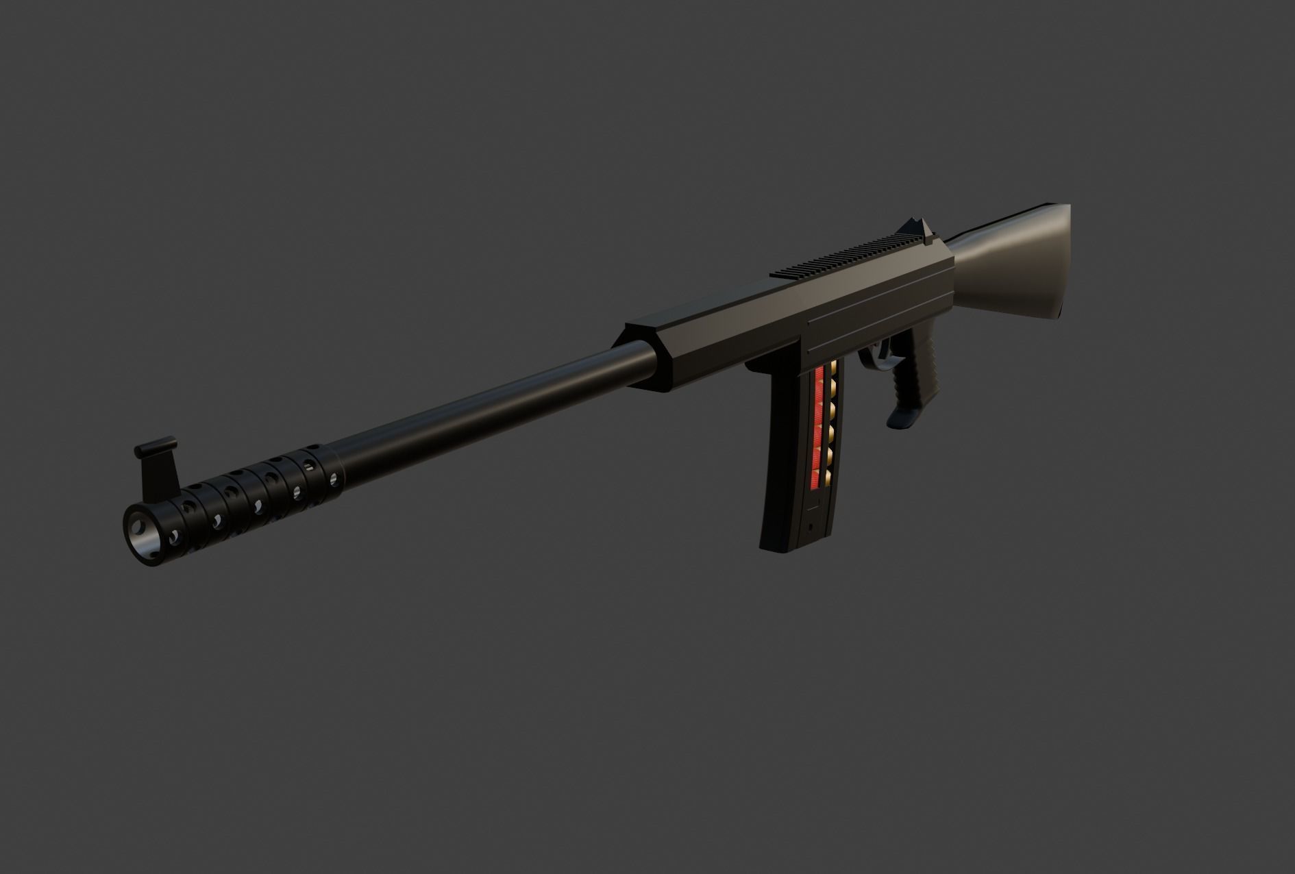 Shotgun 3D model_1