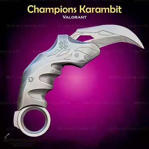 Champions Karambit Cosplay Valorant - STL File 3D print model