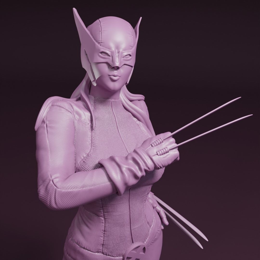 X23 Pin-up girl 3D print model_4