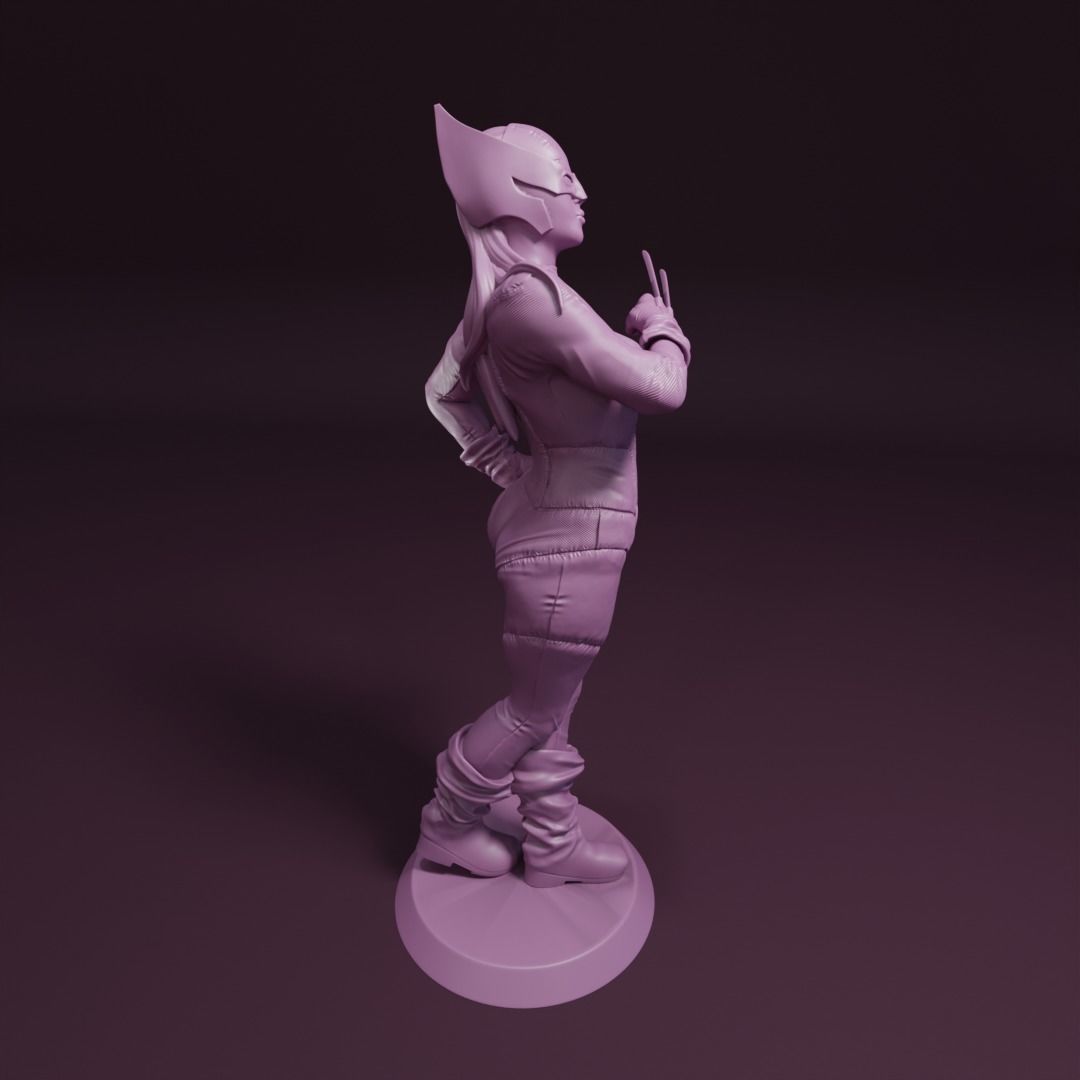 X23 Pin-up girl 3D print model_3