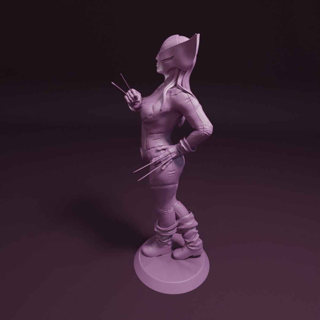 X23 Pin-up girl 3D print model_2