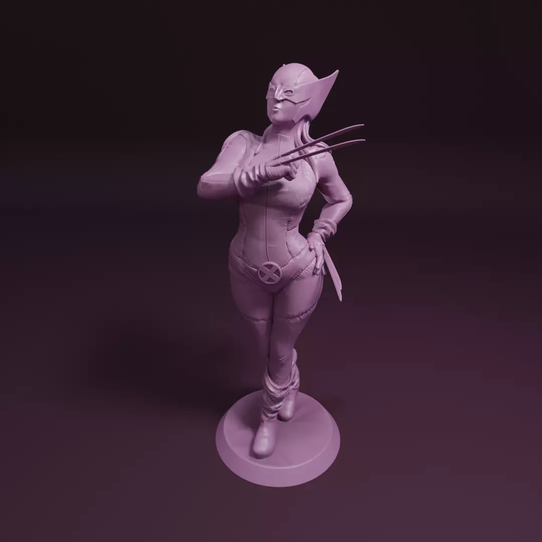X23 Pin-up girl 3D print model_0