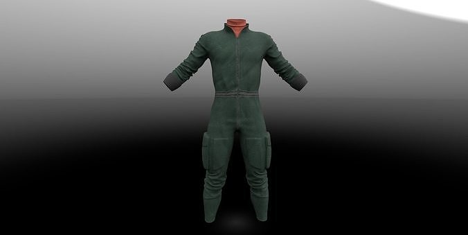 Mechanic suit PBR 4k Low-poly 3D model