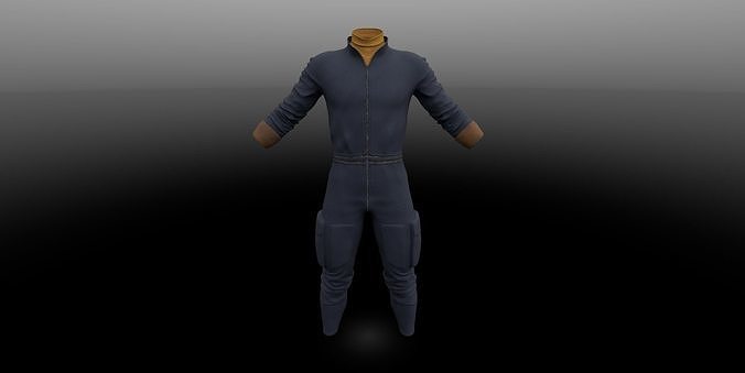 Mechanic suit PBR 4k Low-poly 3D model
