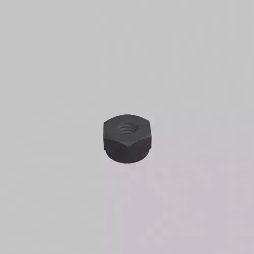 M2 5 Nut Lock Type Coarse Threads with Rusty Iron Texture