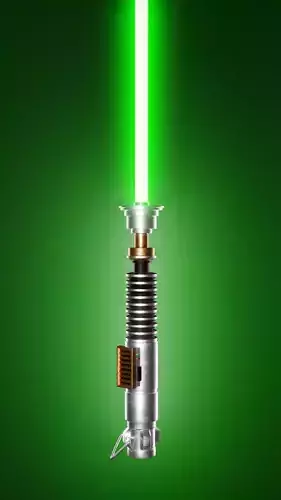 Luke Skywalker Green Lightsaber Low-poly 3D model
