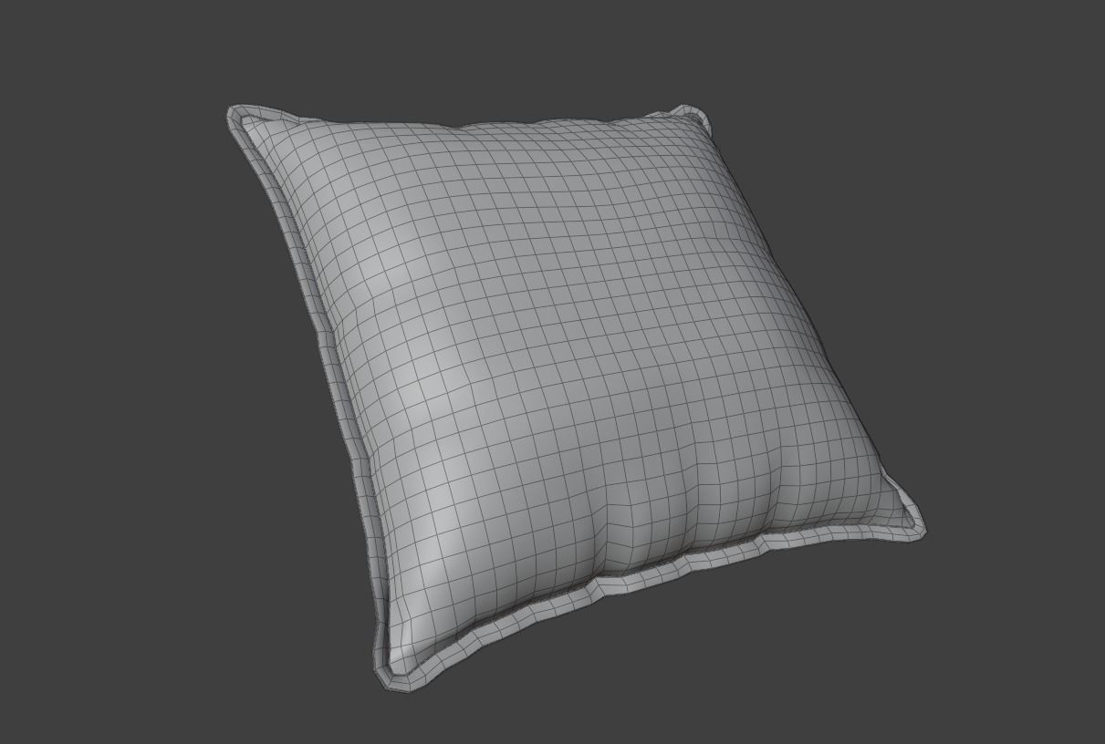 throw pillow Free 3D model_5