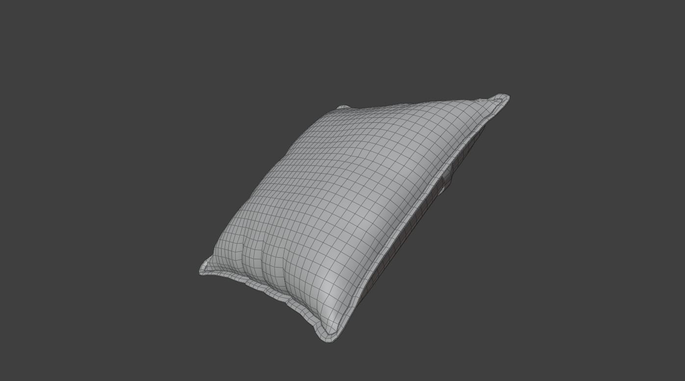 throw pillow Free 3D model_4