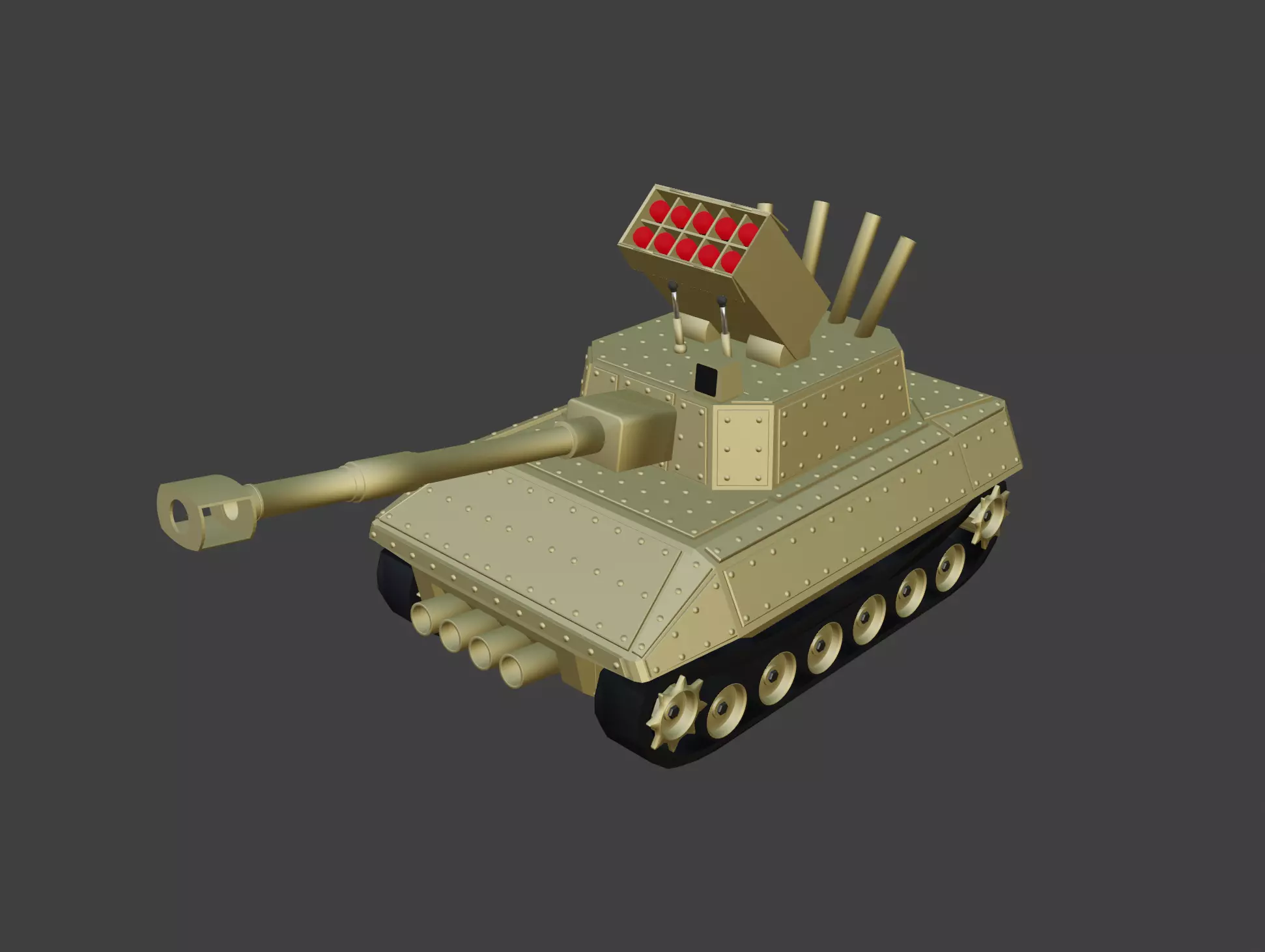 AI Tank 3D model_0