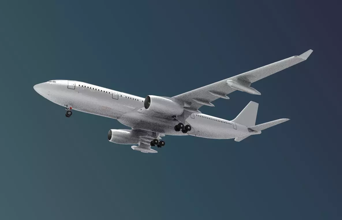 Airbus A330 3D model_0