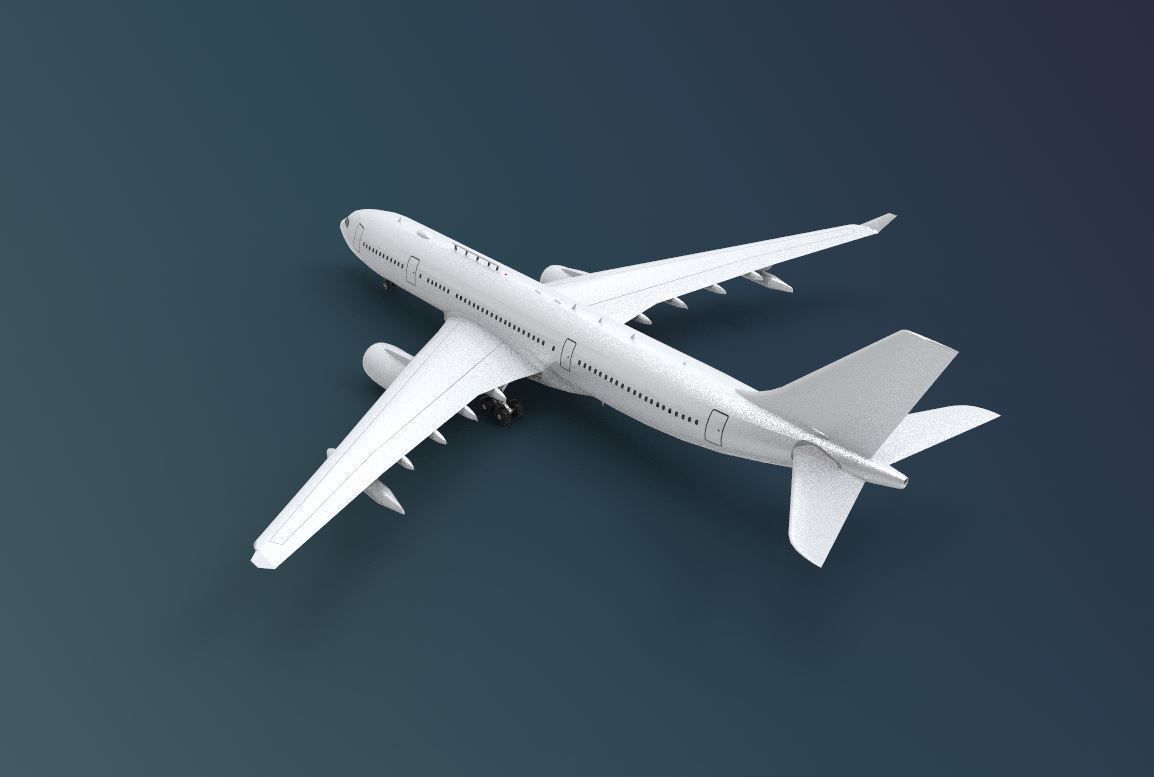 Airbus A330 3D model_1