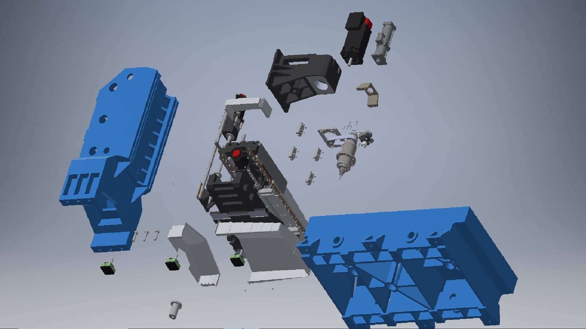 Vertical Drilling Milling Machine 3D model_21