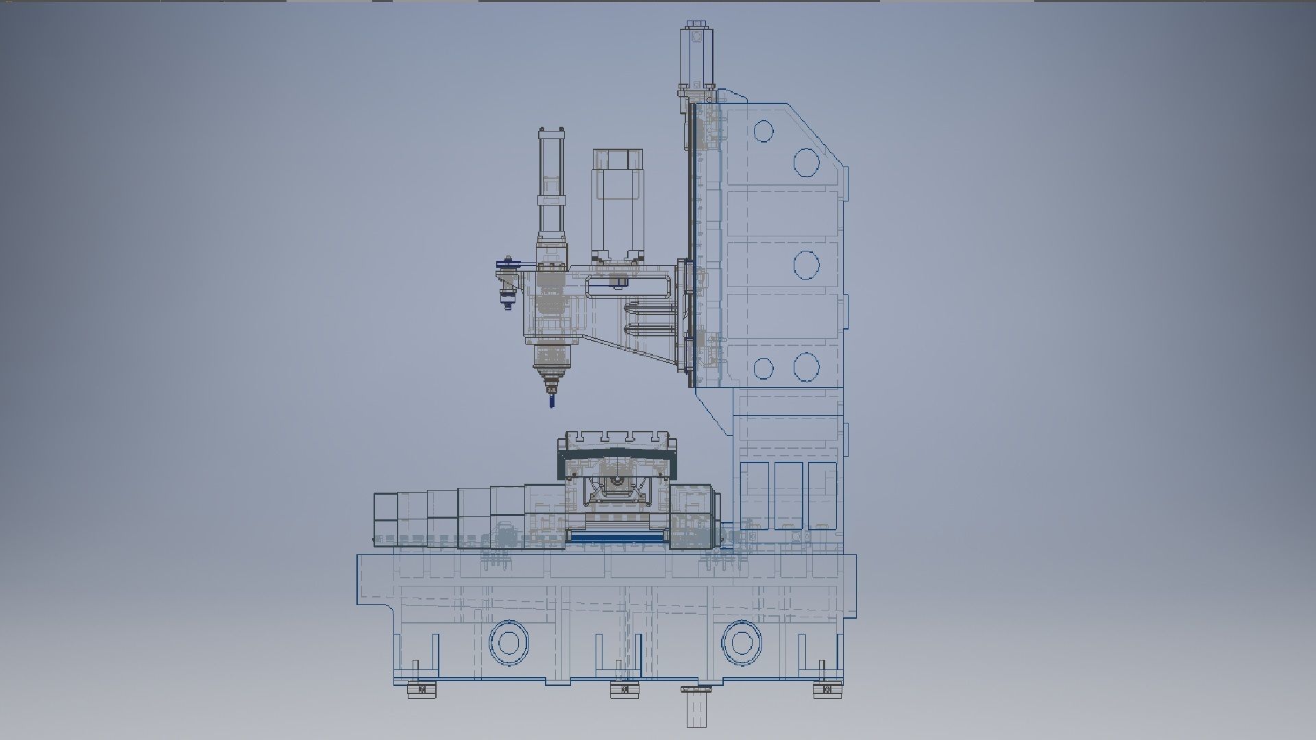 Vertical Drilling Milling Machine 3D model_14