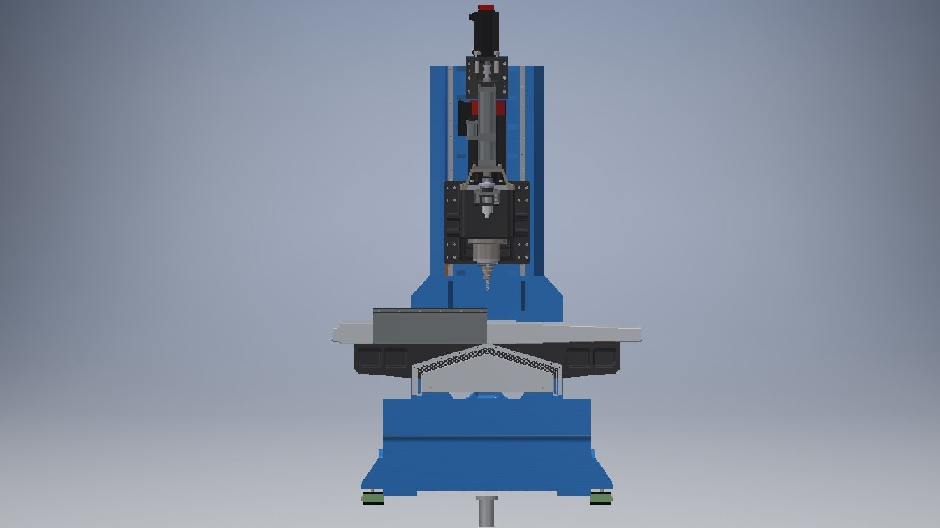 Vertical Drilling Milling Machine 3D model_3