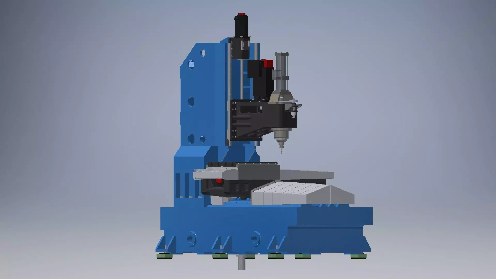 Vertical Drilling Milling Machine 3D model_0
