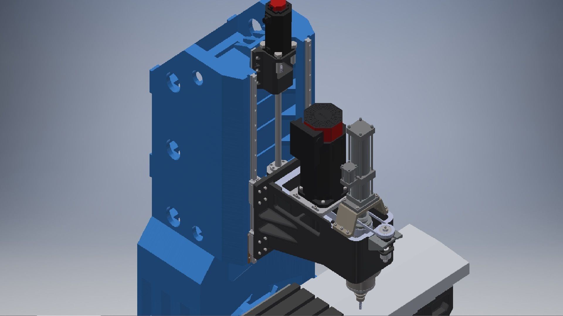 Vertical Drilling Milling Machine 3D model_11