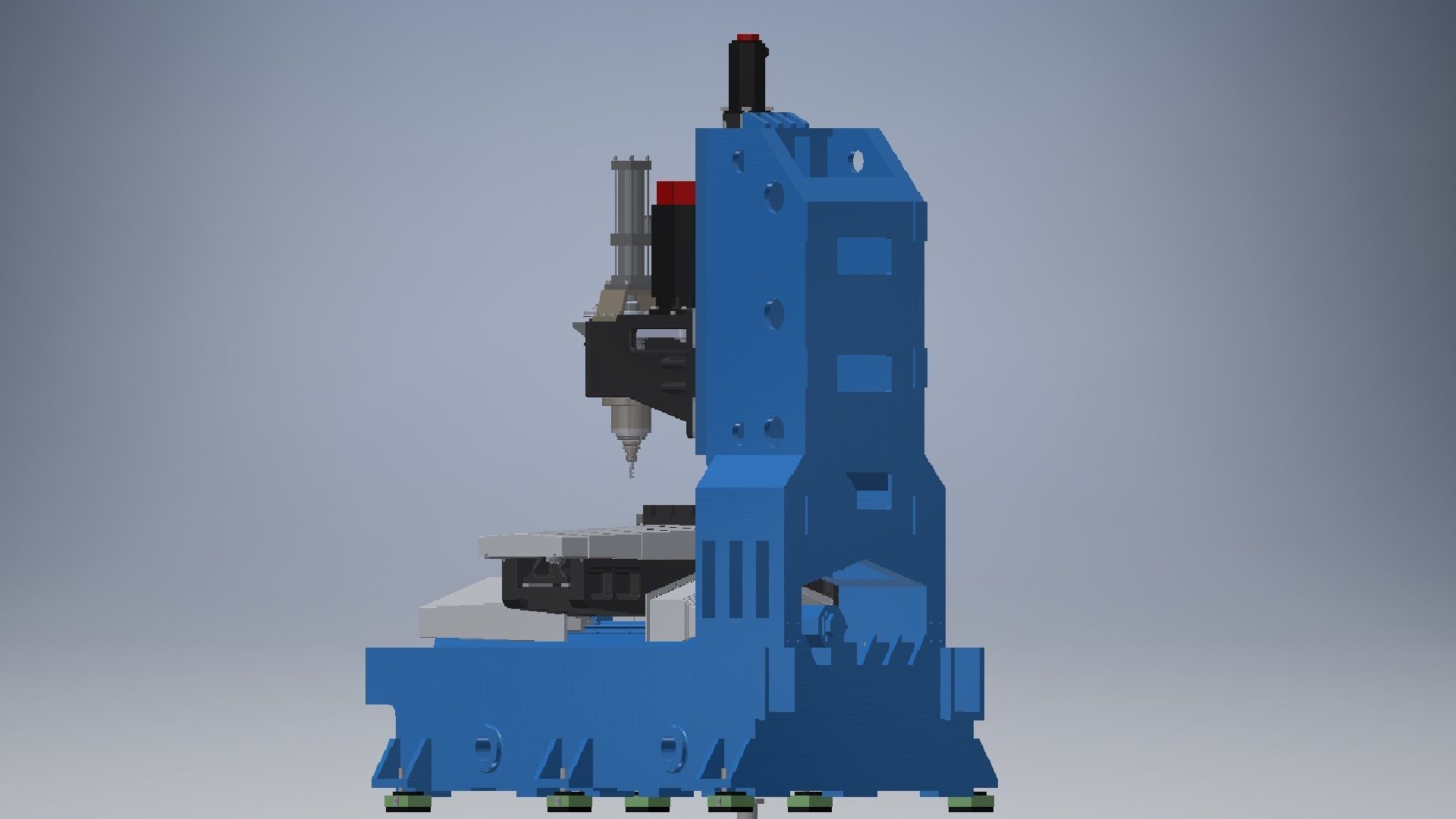 Vertical Drilling Milling Machine 3D model_8