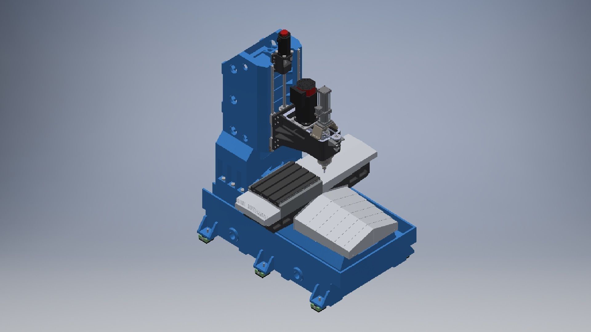Vertical Drilling Milling Machine 3D model_1