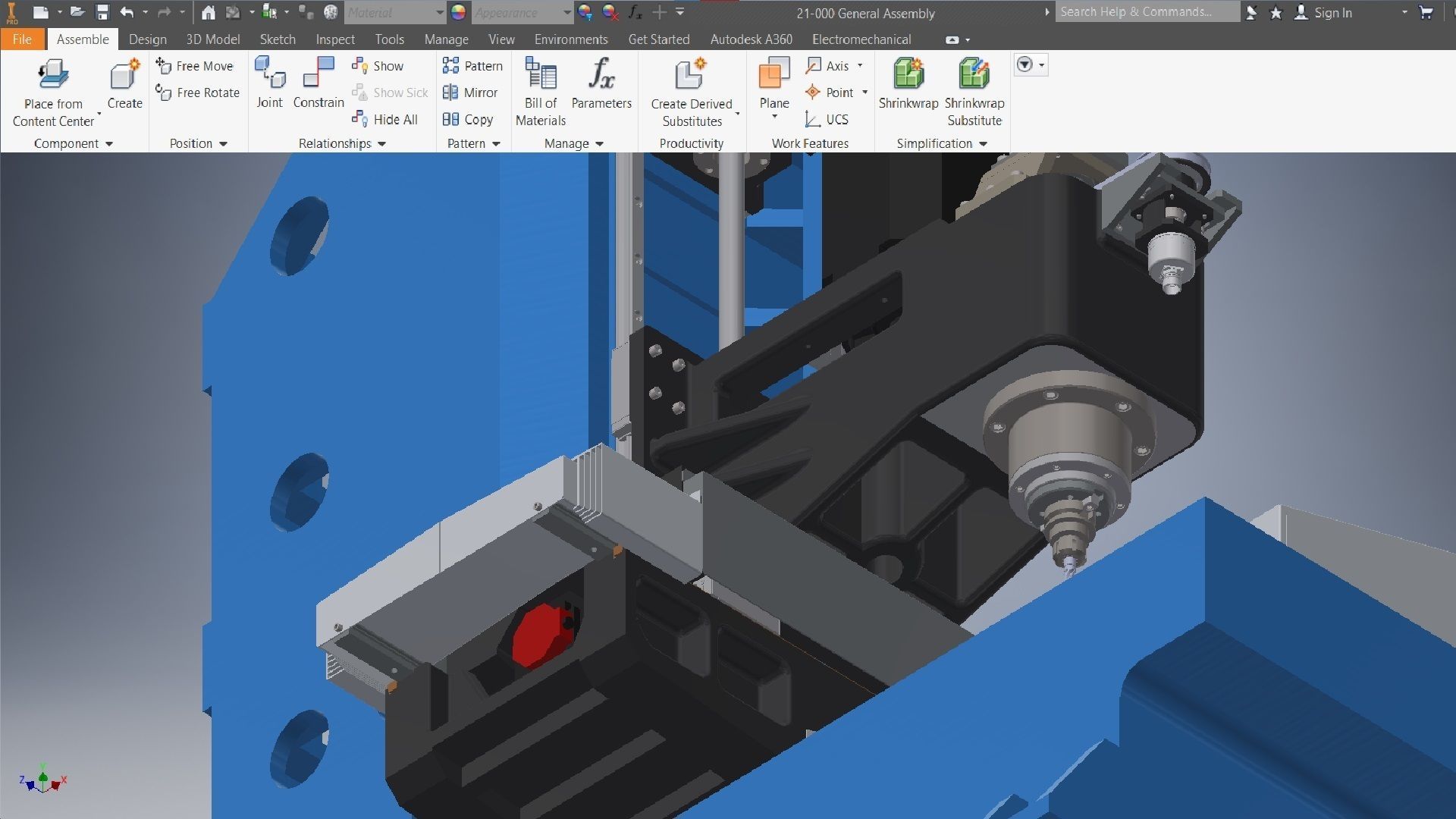 Vertical Drilling Milling Machine 3D model_12