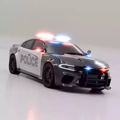 Dodge Charger Police Car 3D model Dodge Charger Police Car 3D model