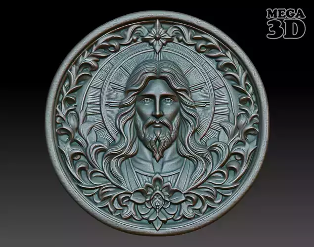 Jesus Pendant basrelief 240525 03