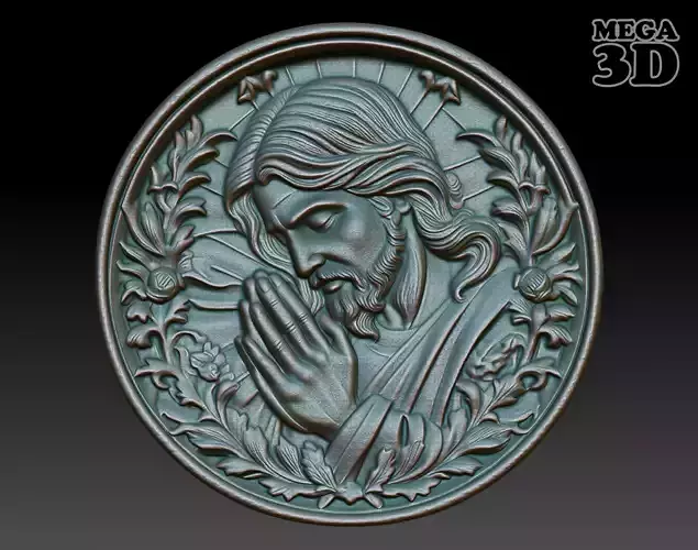 Jesus Pendant basrelief 240525 01