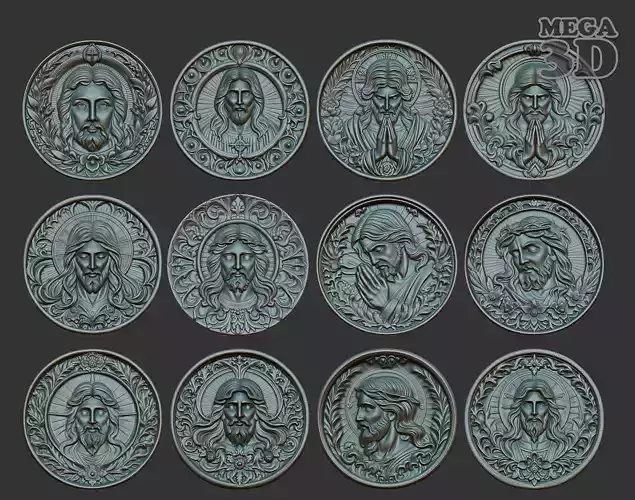 Jesus Pendant basrelief Pack 240525 
