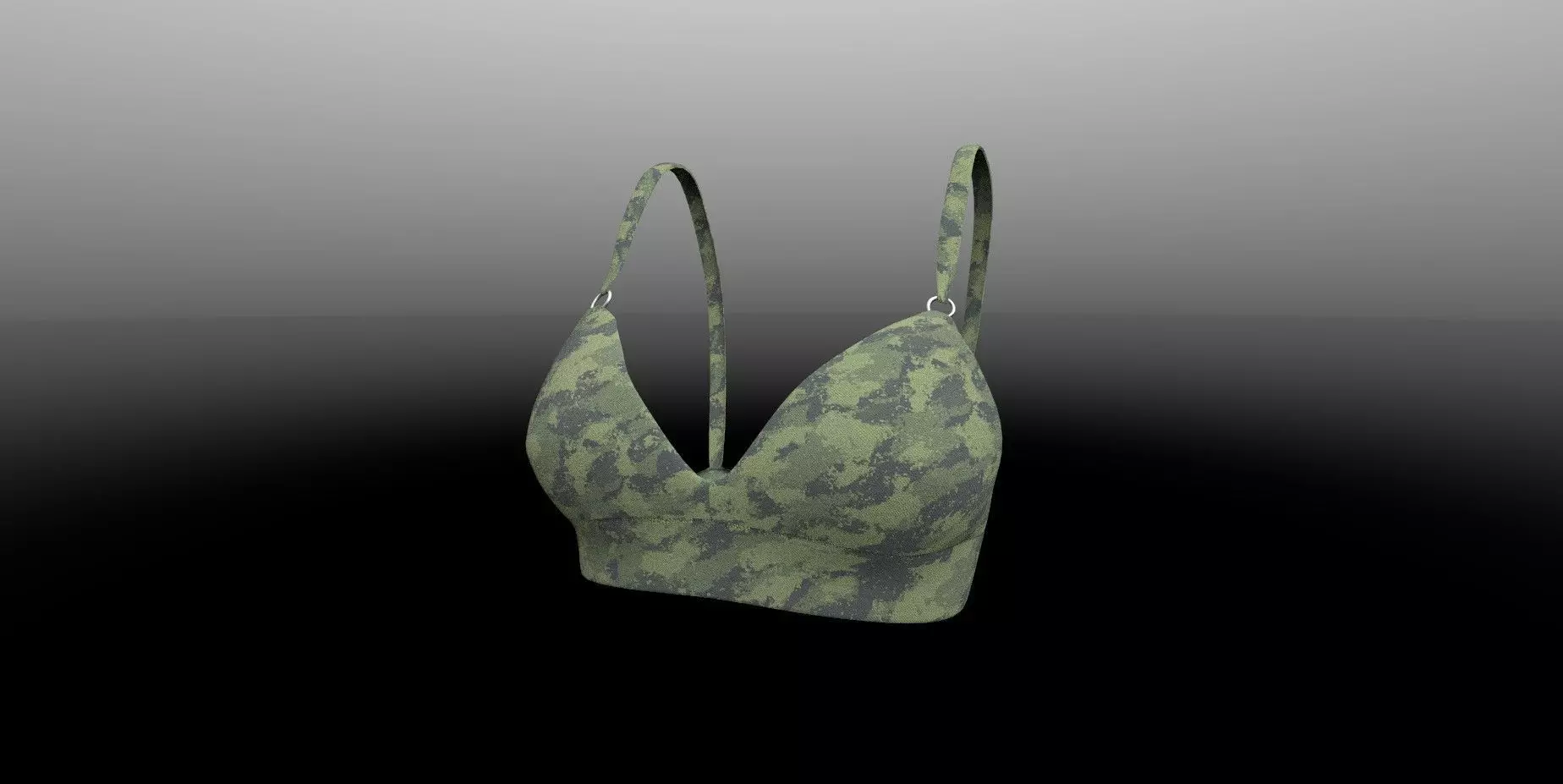 Female Camo Top PBR 4k Low-poly 3D model_0
