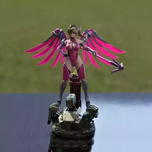 Momoji Mercy Figure STL Ready to Print 3D print model