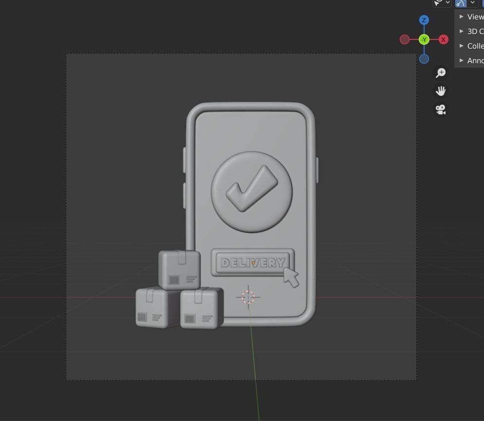 Shopping and Retails 3d Illustration  Icon Pack 3D model_30