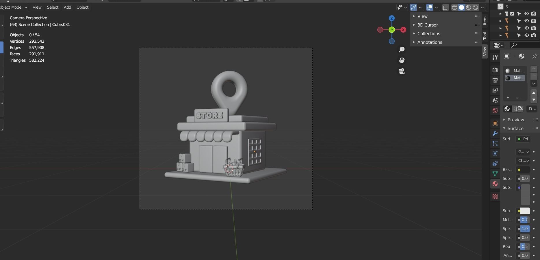 Shopping and Retails 3d Illustration  Icon Pack 3D model_14