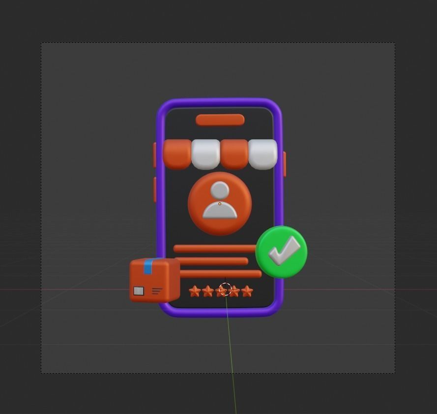 Shopping and Retails 3d Illustration  Icon Pack 3D model_59