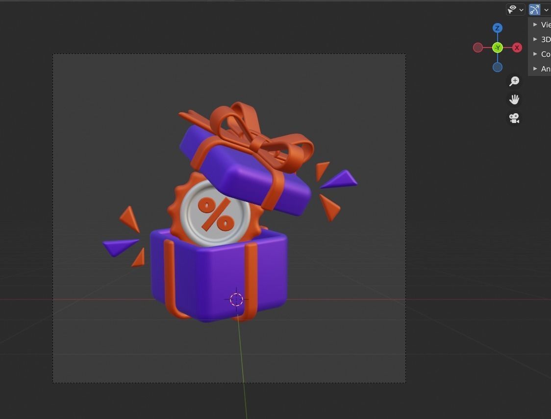 Shopping and Retails 3d Illustration  Icon Pack 3D model_61