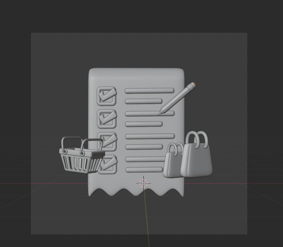 Shopping and Retails 3d Illustration  Icon Pack 3D model_22