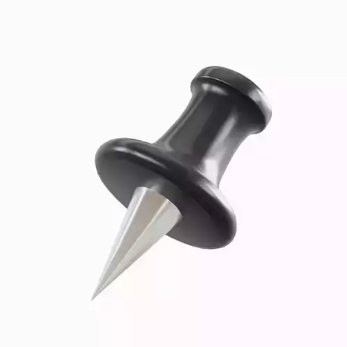 Pushpin 03 Low-poly 3D model
