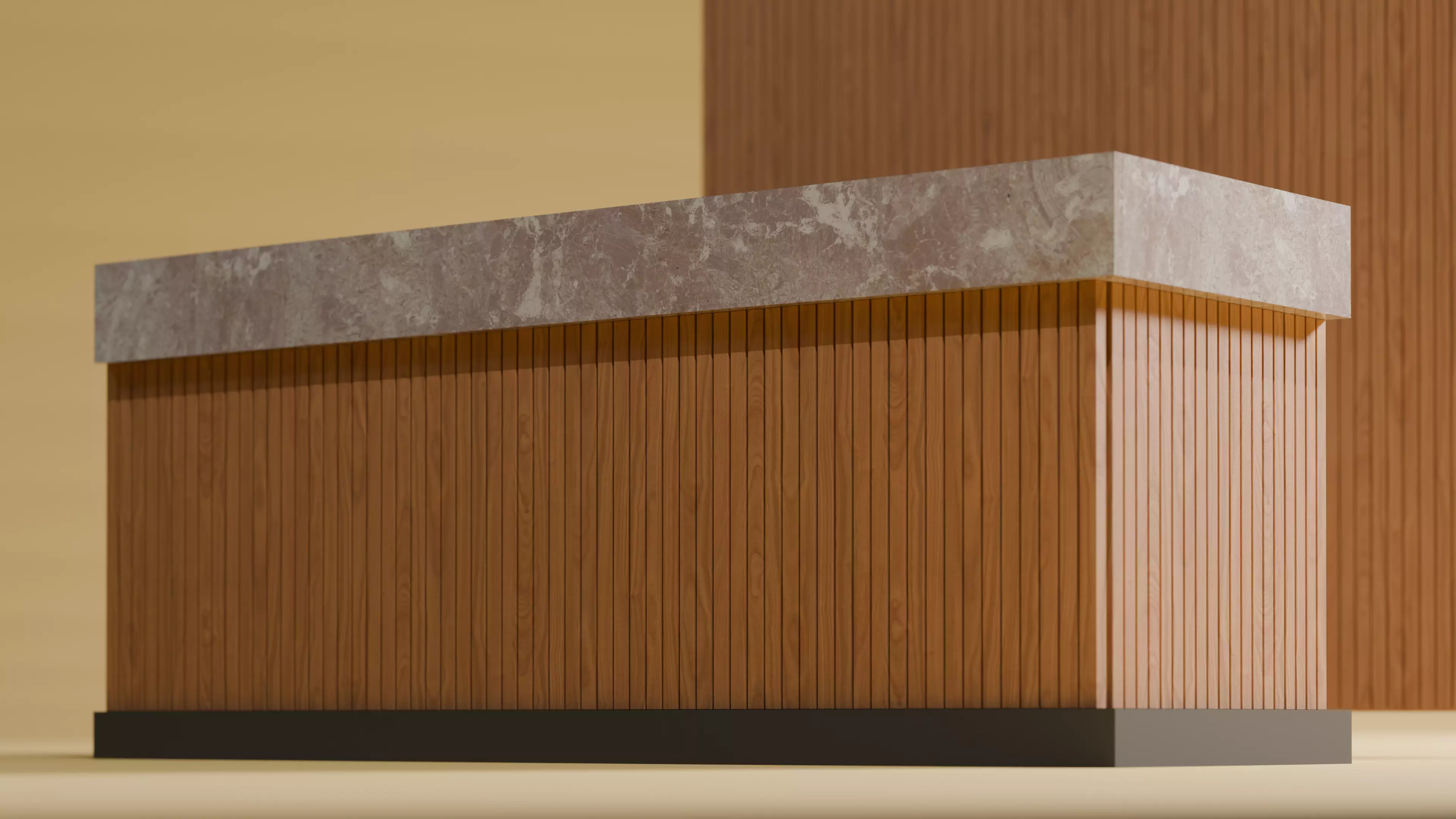 reception table Free 3D model
