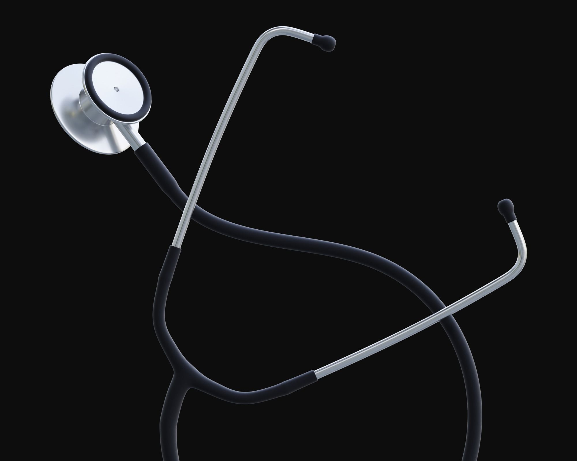 Stethoscope Rigged 3D model_3