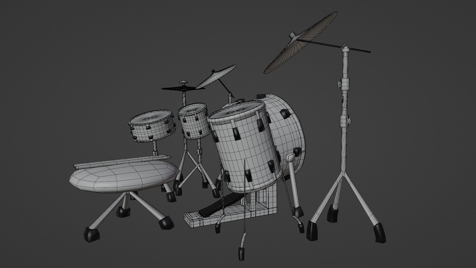 Drum Set 3D model_15