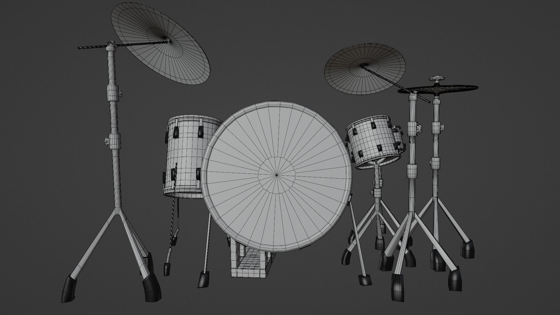 Drum Set 3D model_10