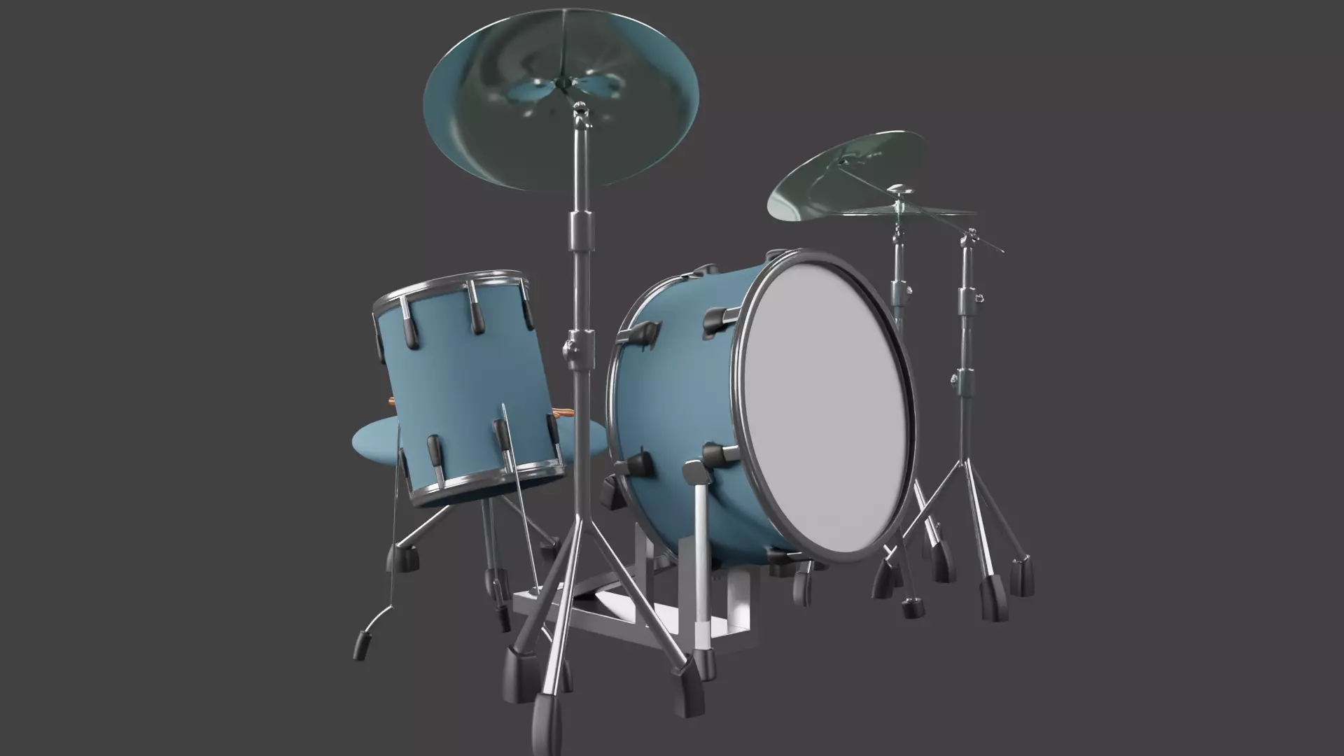 Drum Set 3D model_0