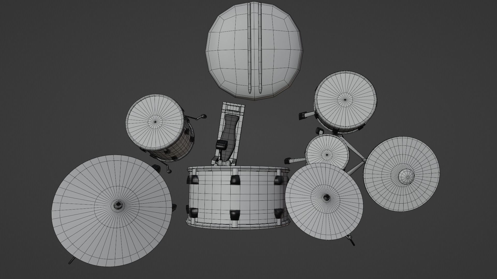 Drum Set 3D model_17