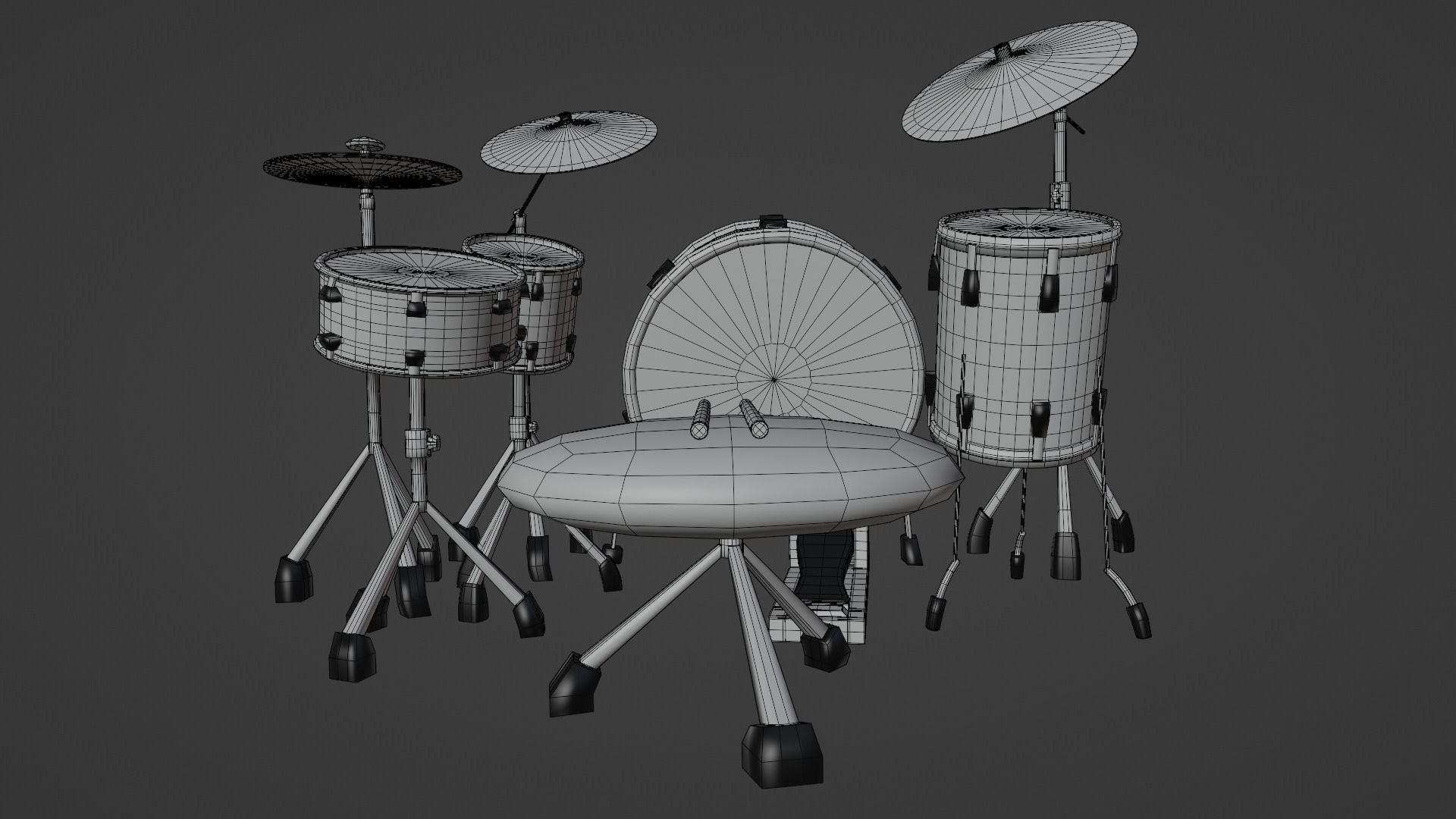 Drum Set 3D model_14