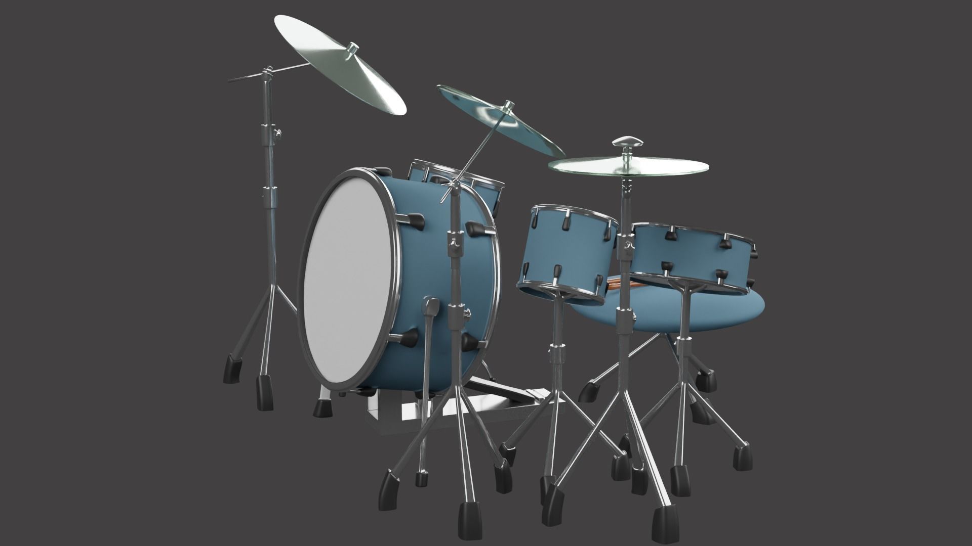 Drum Set 3D model_2