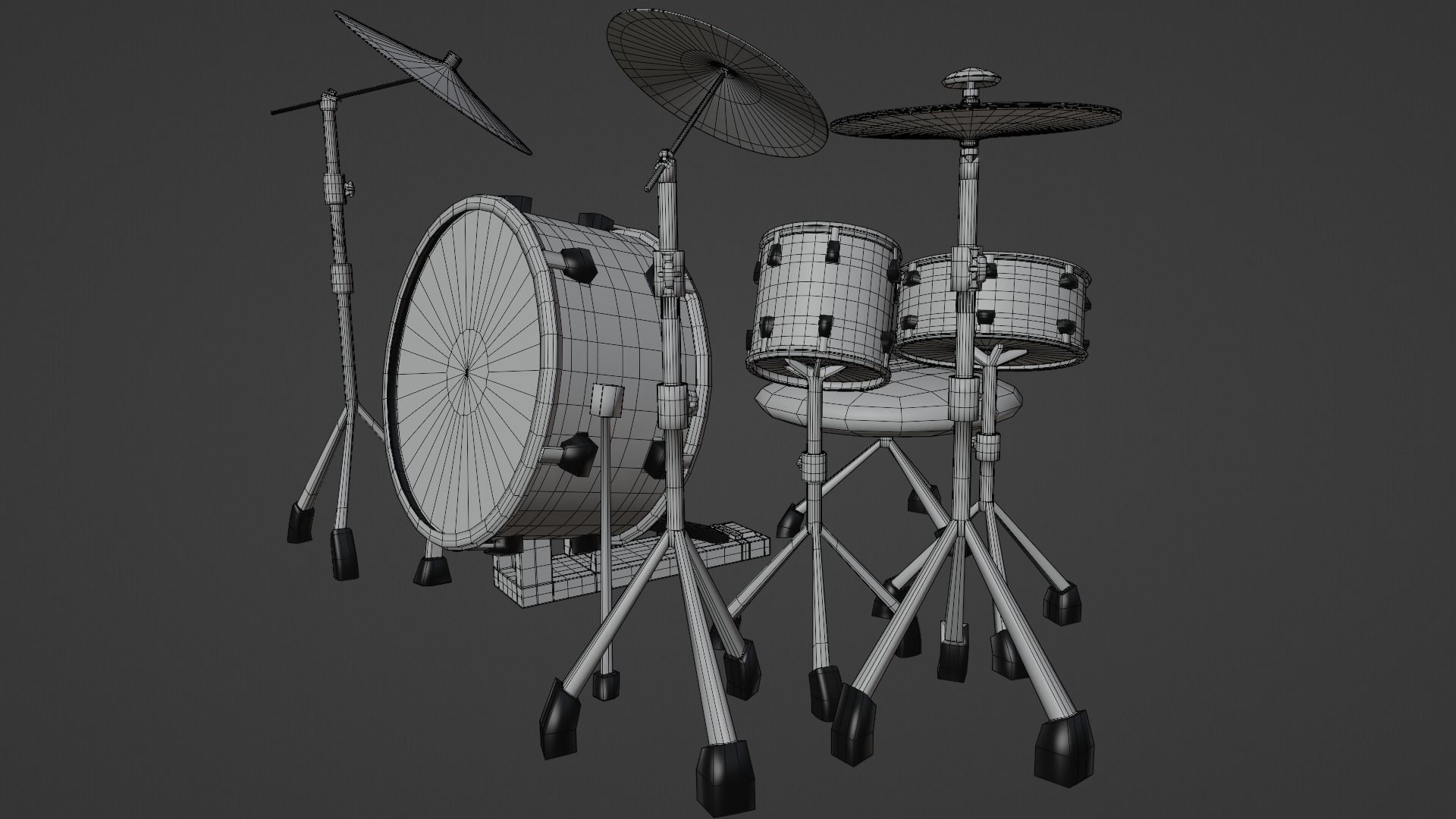 Drum Set 3D model_11