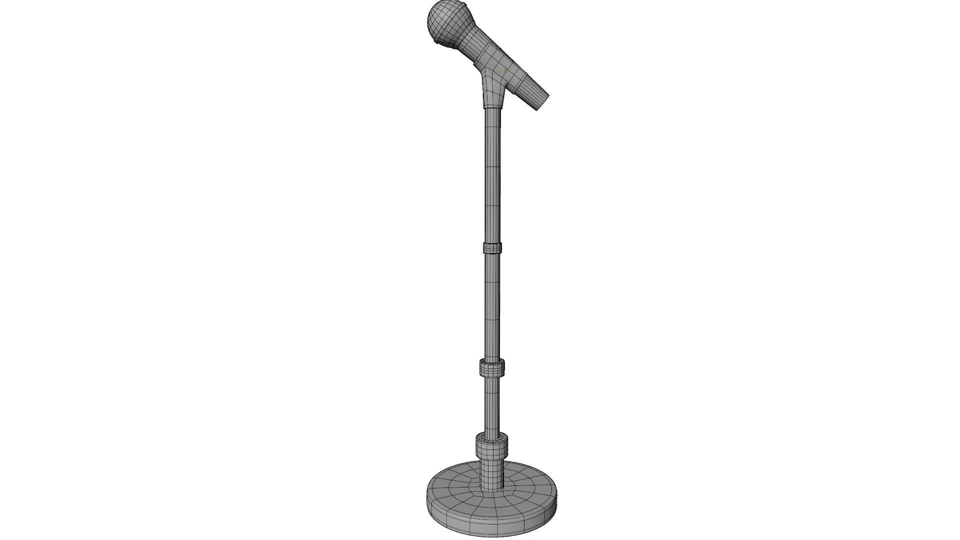 Microphone Stand 3D model_12