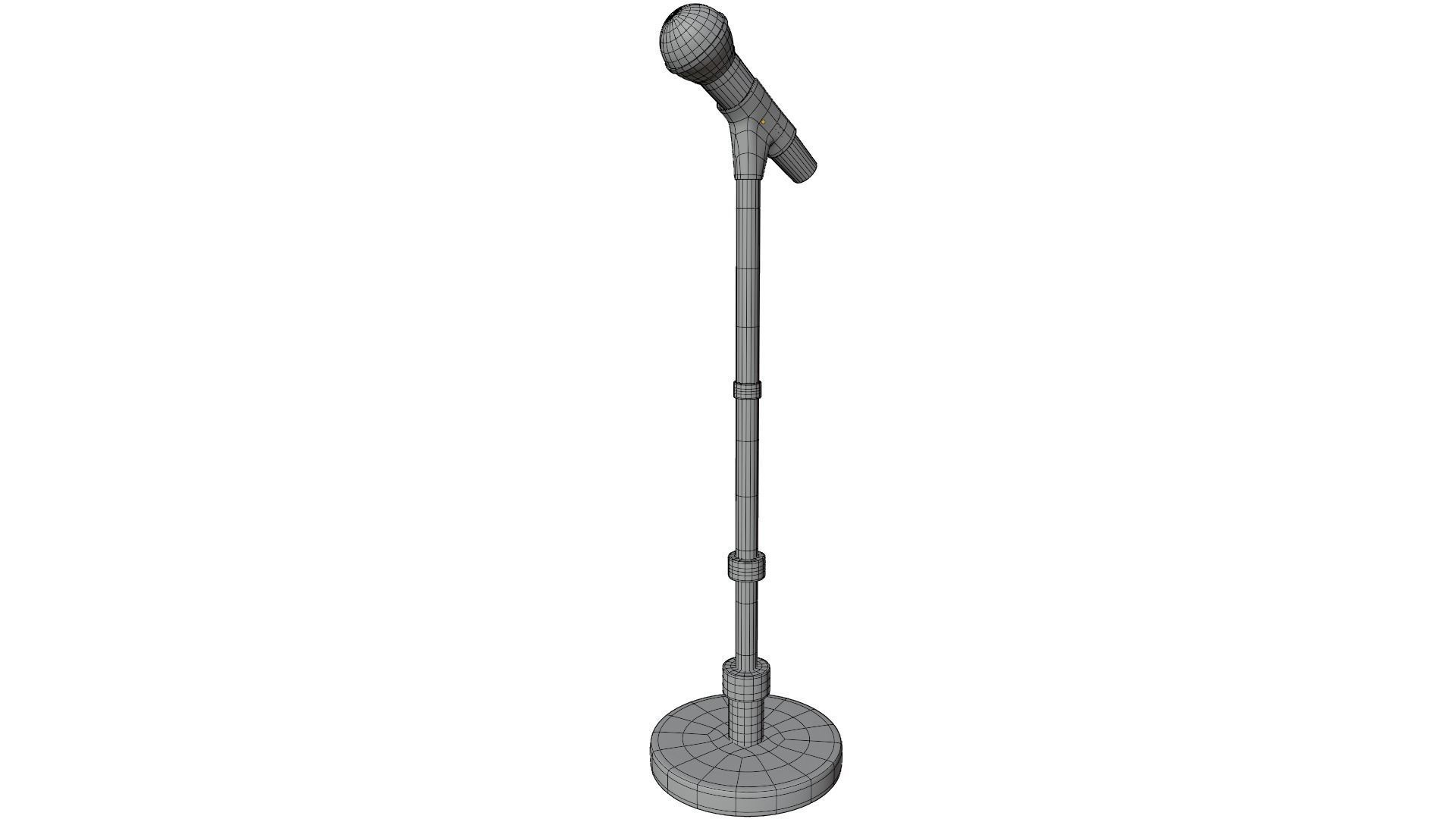 Microphone Stand 3D model_11