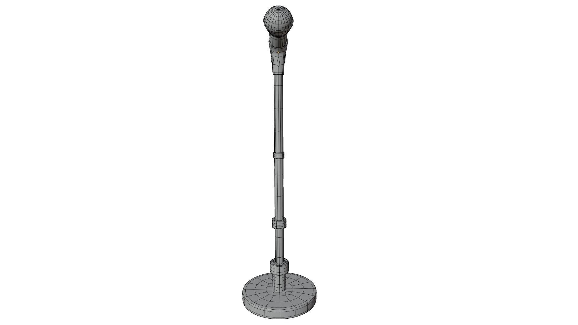 Microphone Stand 3D model_10