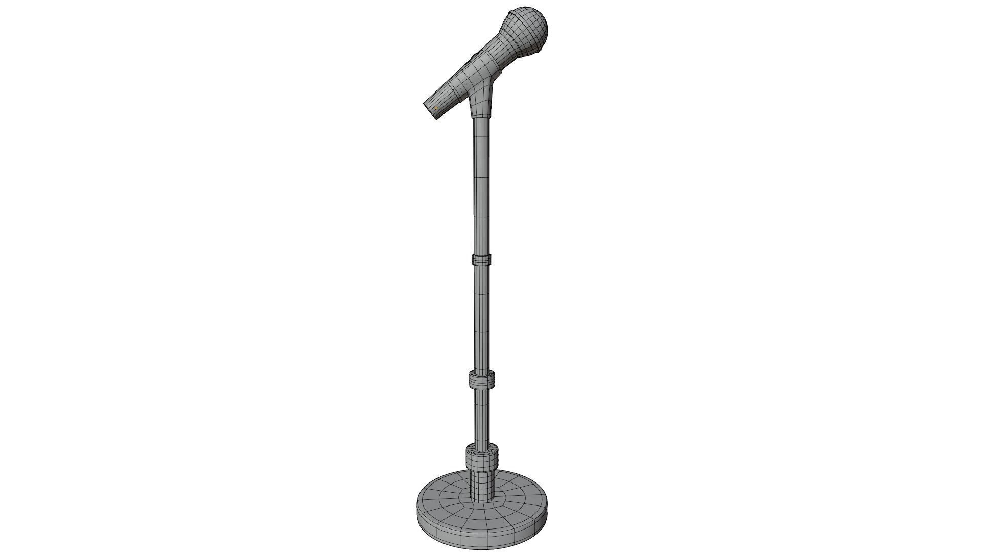 Microphone Stand 3D model_16