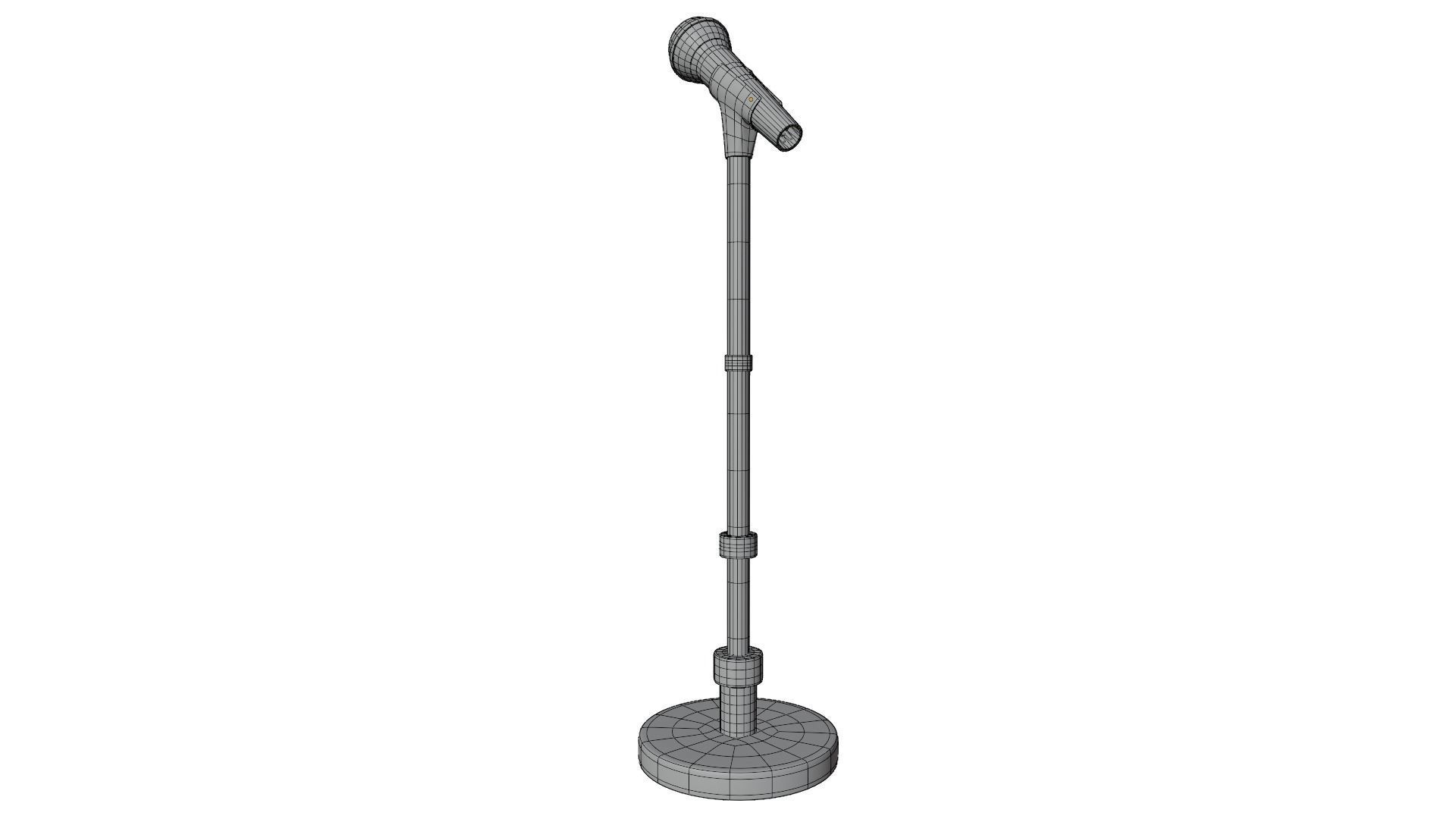 Microphone Stand 3D model_13